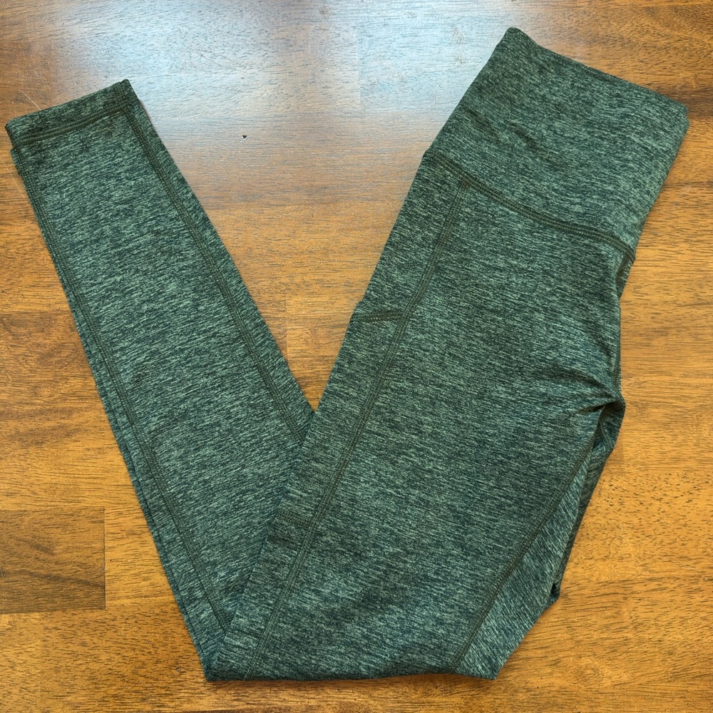 Aerie Heathered Green Leggings M NWOT